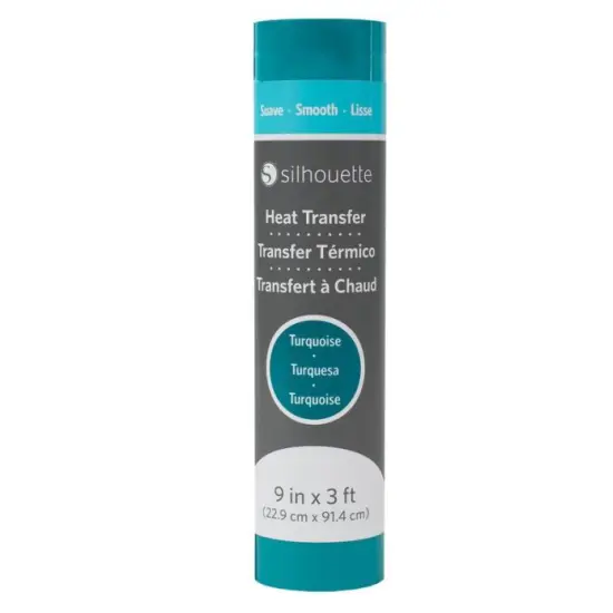 Silhouette Smooth Heat Transfer - 9" - Turquoise {1}