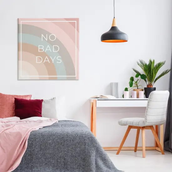 Stupell Industries No Bad Days Rainbow Canvas Wall Art Design by Anna Quach {2}