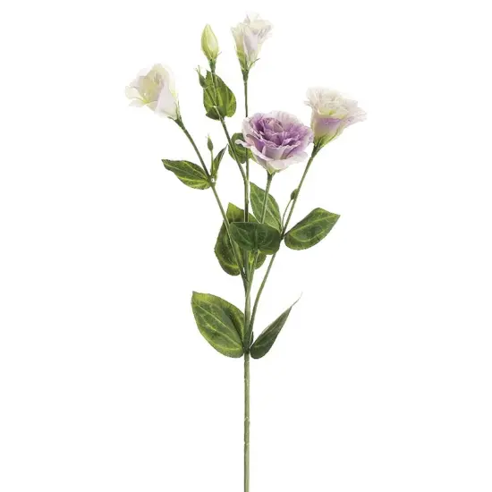 Allstate Lisianthus Artificial Floral Spray - 30" - Lavender and White Purple {3}