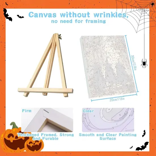 4 Pack Paint by Numbers Kit - Halloween {2}
