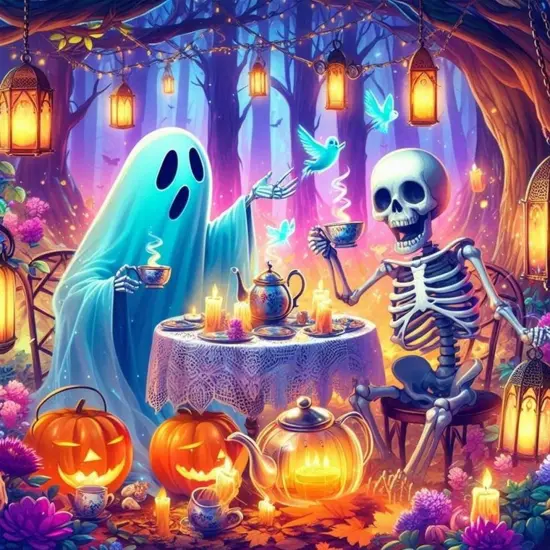 Halloween Ghost Diamond Painting Kits - 12x12 in {1}