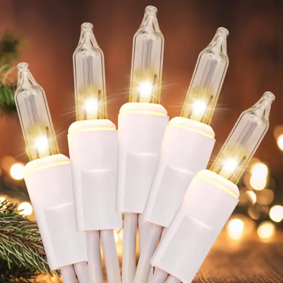50 Count Christmas String Lights - 13FT, Warm White {1}