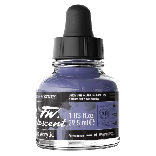 FW Pearlescent Liquid Acrylic Paint 1oz {3}