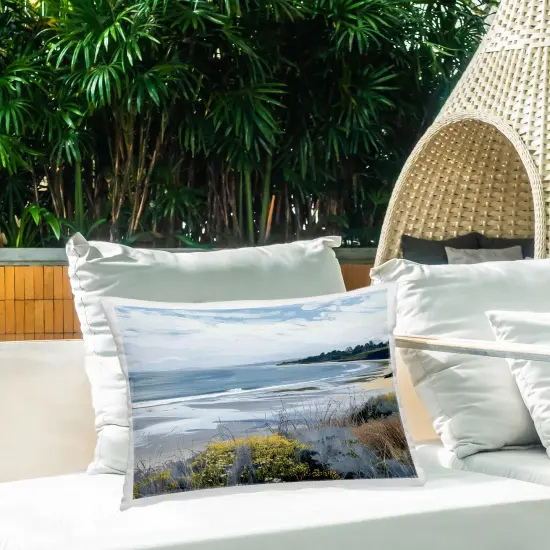 Stupell Industries Reflections Of Blue Outdoor Pillow, 14 x 7 x 20 {2}