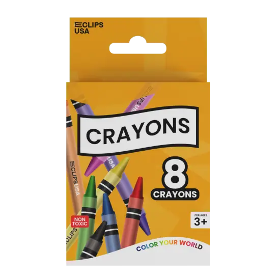 Crayons Standard 8 Count &ndash; Non Toxic &ndash; 72 Packs {1}