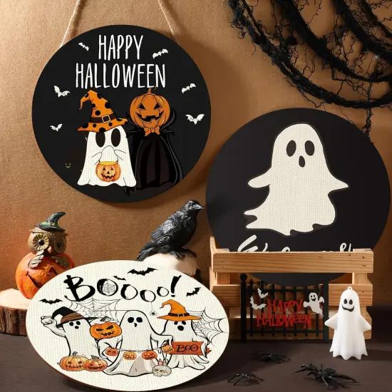 3 Pcs Happy Halloween Decorations {2}