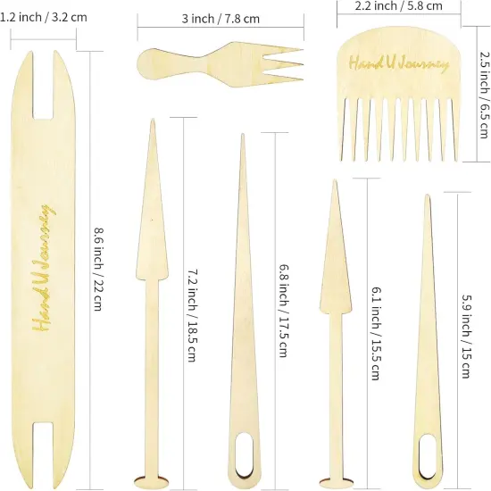 12 Pieces Weaving Loom Tools Set - 14 Pages Book for Adults Beginners {2}
