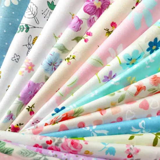 50pcs 10 x 10 inches (25cmx25cm) Cotton Precut Fabric Squares Quilting Sewing {4}