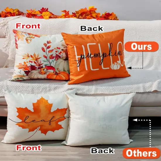 Fall Decorations Pillow Covers {5}