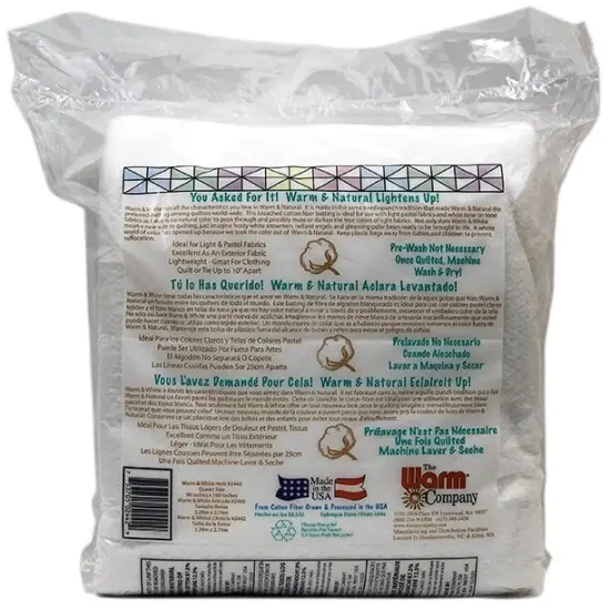 Warm Company Warm & White Cotton Batting-Queen Size 90"X108" {3}