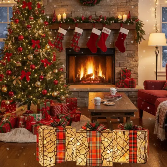 3 Set of Rattan Storage Box Small Medium Large Woven Baskets {4}