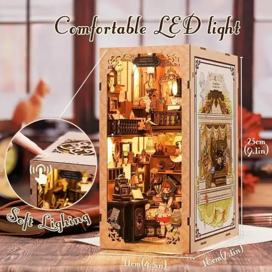 Book Nook Wizardi Miniature - Grandfather's Antique Store Roombox Kit {2}