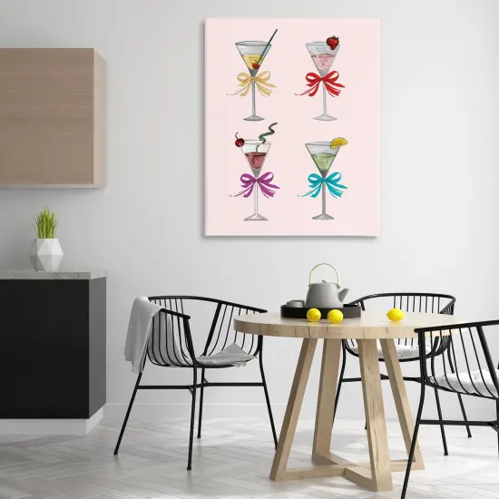 Stupell Industries Cute Ribbon Cocktails Canvas Wall Art Design by Patricia Pinto {2}