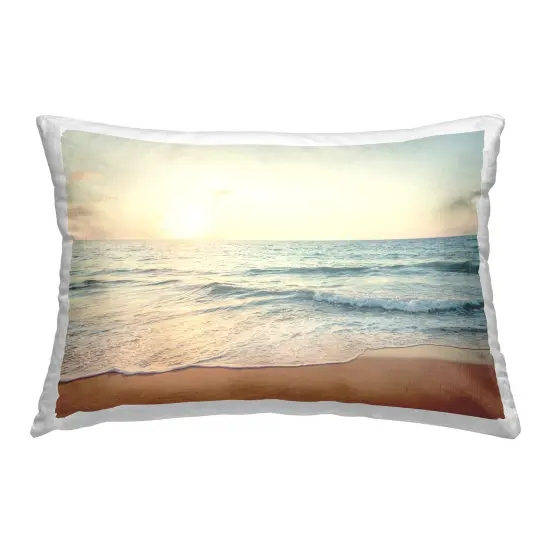 Rolling Tide Beach Decorative Printed Throw Pillow Design by Nataly White, 14 x 7 x 20 {1}