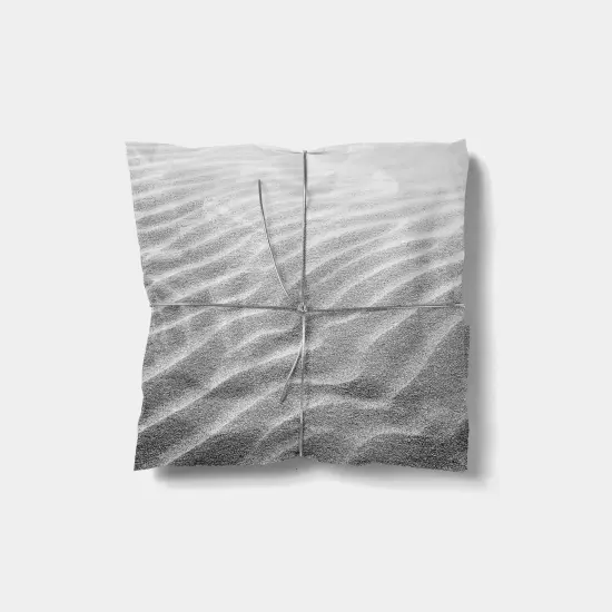 Black and White Beach Sand Gift Wrap {1}