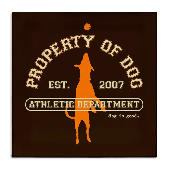 Stupell Industries Property of Dog Athletics Canvas Wall Art Design by Dog Is Good {1}