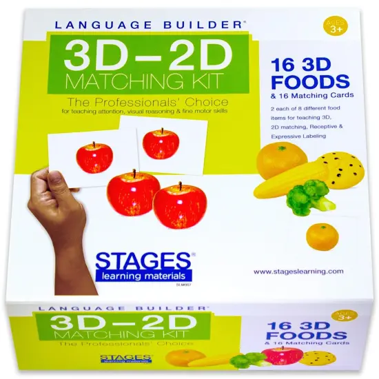 Language Builder&reg; 3D-2D Matching Kit, Foods {1}