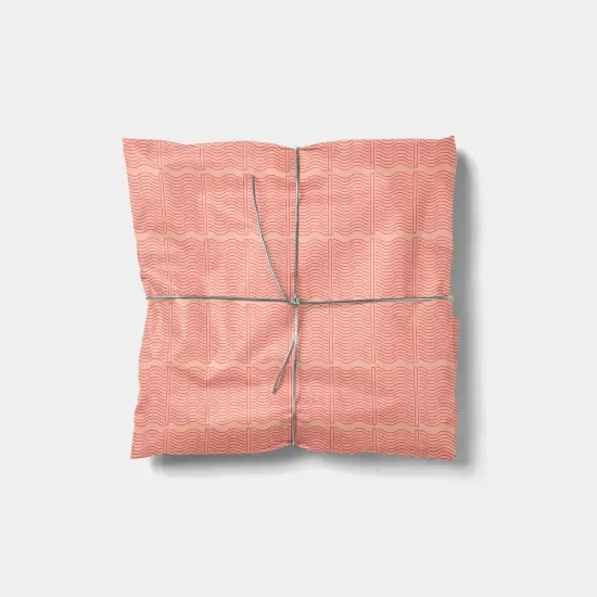 Coral Fine Line Gift Wrap {1}