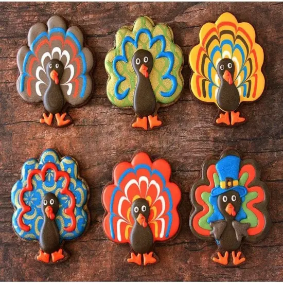 Thanksgiving Cookie Cutter Set &ndash; 6 Fall Shapes Cookie Cutters with Decorating Instructions halloween {4}