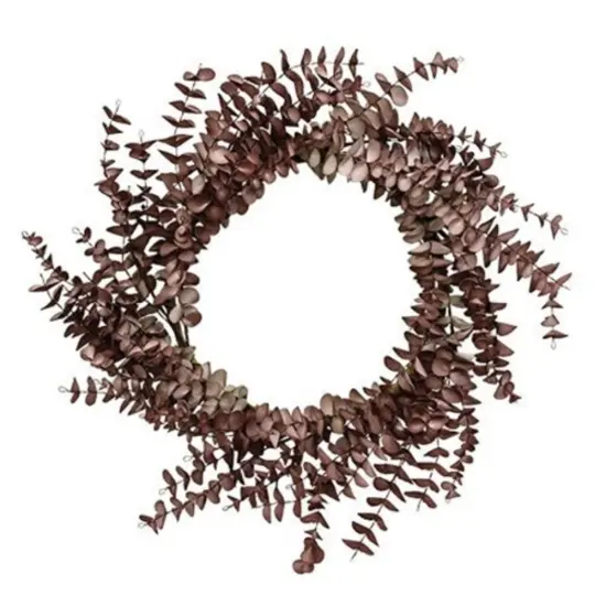 Fall Ombre Eucalyptus Leaf Wreath Burgundy {1}