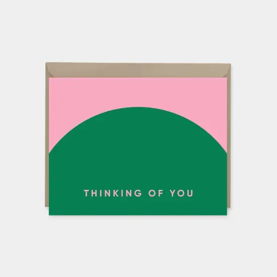 Geo Thinking of You Card, Colorful {3}