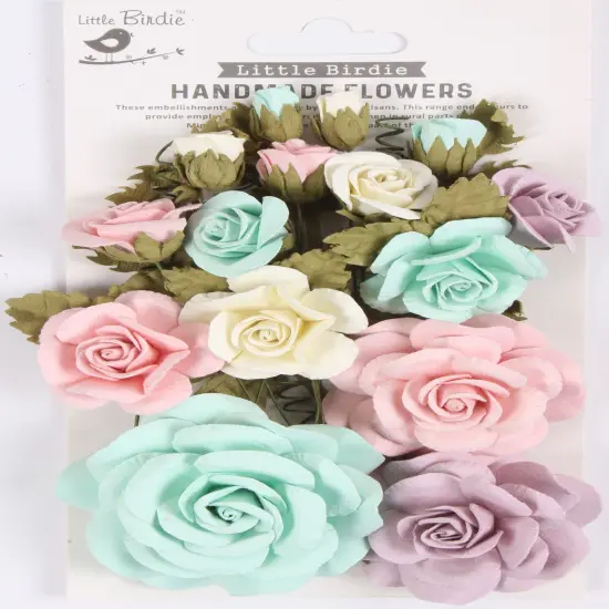 Little Birdie Annis Paper Flowers 21/Pkg-Fairy Garden {1}