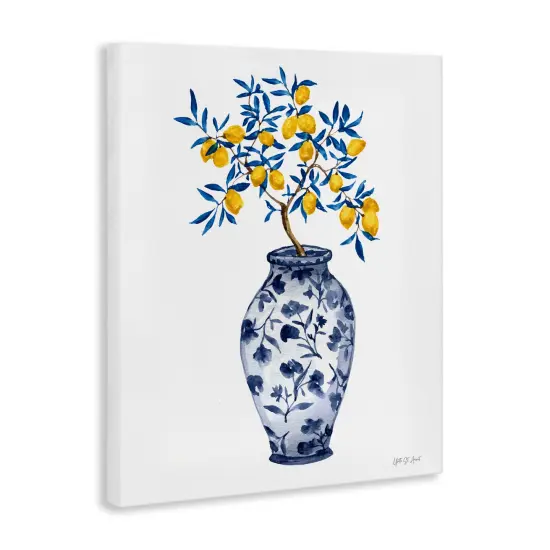 Stupell Industries Chinoiserie Vase Lemons Canvas Wall Art Design by Yvette St. Amant {3}