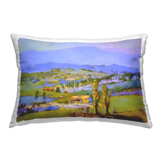 Classic Countryside Mountains Decorative Printed Throw Pillow Design by Dorothy Fagan, 14 x 7 x 20 {1}