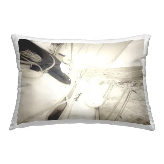Clear Day Sailing Decorative Printed Throw Pillow Design by Graffitee Studios, 14 x 7 x 20 {1}