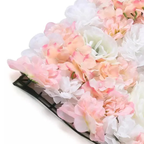 6pcs Artificial Flower Wall Panel Wedding Party Stage Backdrop Decor 24'x16'' {2}