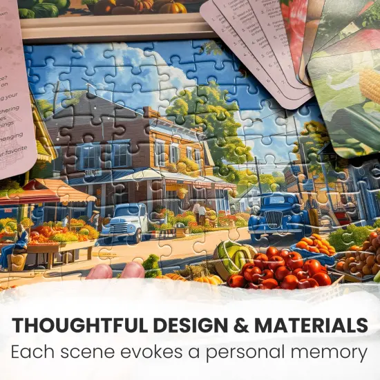 100 Pcs Dementia Puzzles for Elderly | Small Town {5}