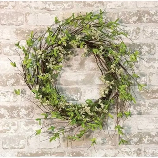 Twig Leaf & Sprite Wreath, 24" {1}