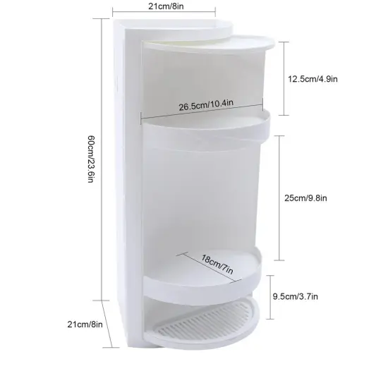 Rotating Triangle Rack Bathroom Storage Holder Organizer Sink {4}