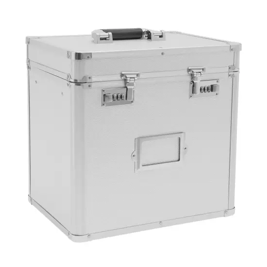 Portable File Cabinet Lock Storage Organizer Home Office Metal Box Mobile Drawer {1}