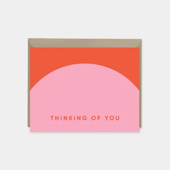 Geo Thinking of You Card, Colorful {7}