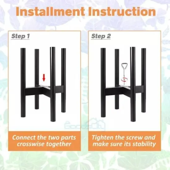Adjustable Plant Stand Indoor Outdoor Plants Modern Outdoor Large Planter Holder {2}
