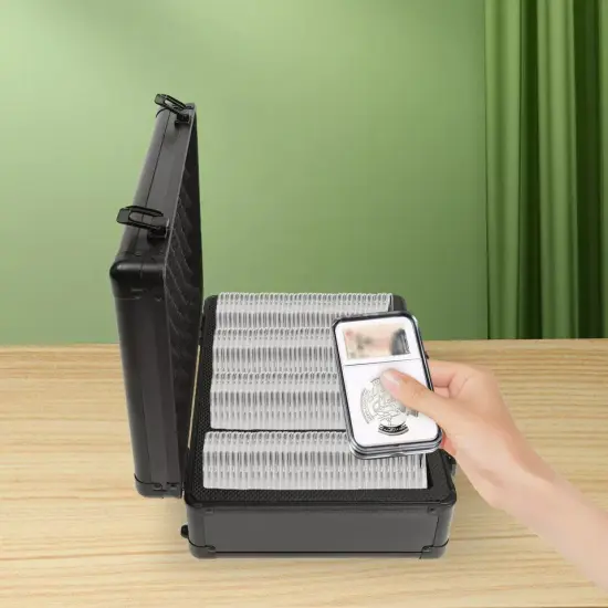 Lockable Storage & Display Aluminum Frame Box Case Graded Card Case Storage Box {3}