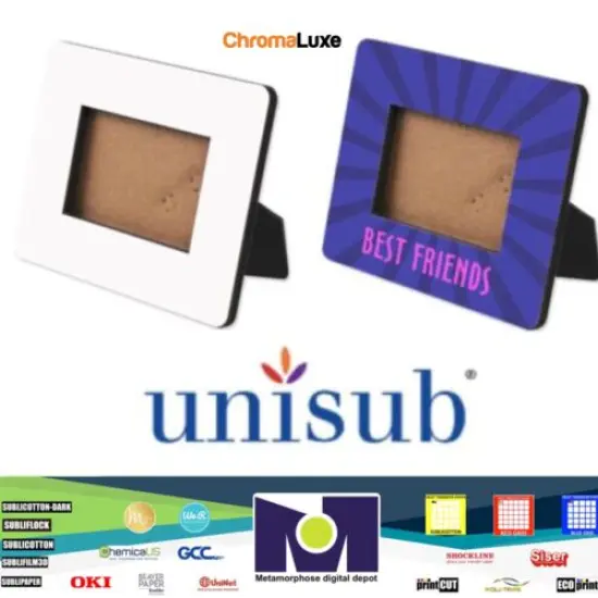 ChromaLuxe Unisub Mini Picture Frame Holds Ref 4124 2"x3" Hardboard 10/Case {4}