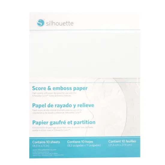 Silhouette Score & Emboss Paper - 8.5 in. x 11 in. {1}