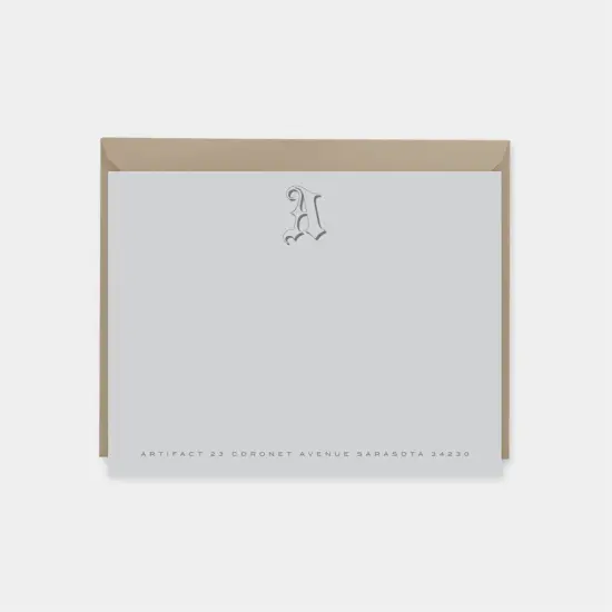 Creative Monogram Note Cards II {1}