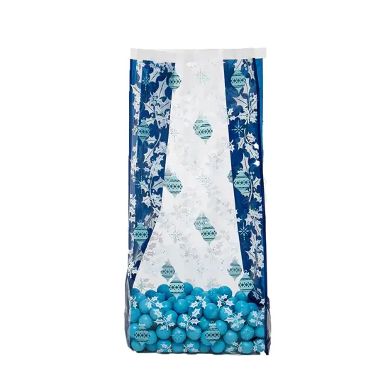 Christmas Patterned Cello Bags 5&rdquo; x 3&rdquo; x 11.5&rdquo; {2}