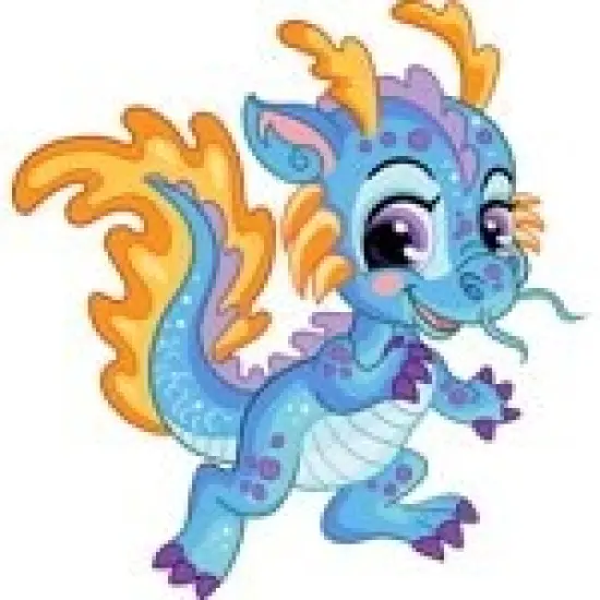 Playful Dragon Edible Cake Topper {1}