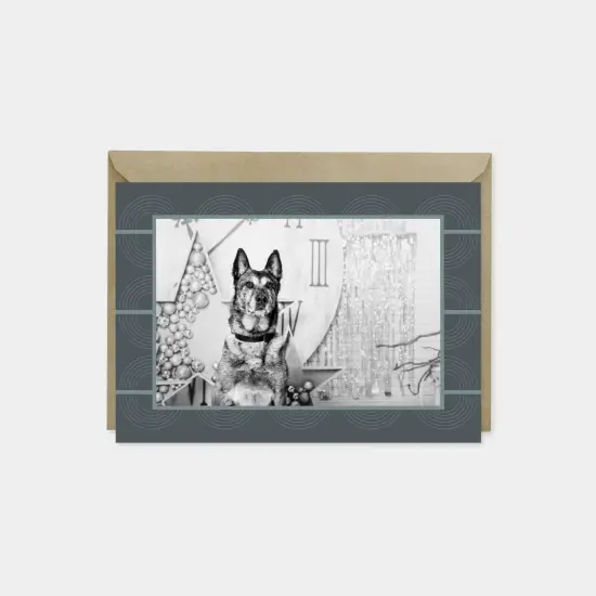 Holiday Photo Card, Elegant Art Deco {6}