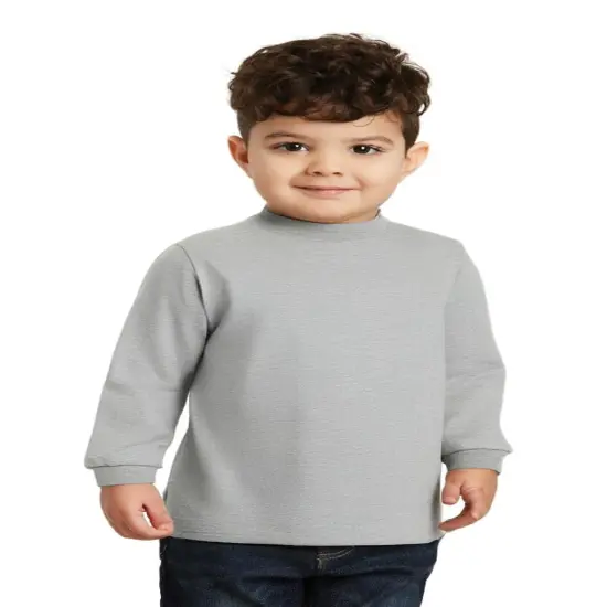 BELLA + CANVAS&reg; Toddler Jersey Crewneck Long Sleeve T-Shirt Athletic heather {1}