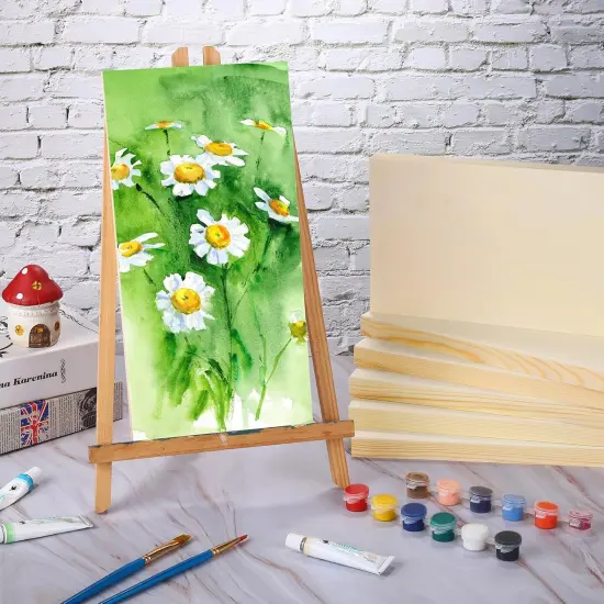 6 x 12 Inch Wooden Panels Canvas Unfinished Craft Wood {4}