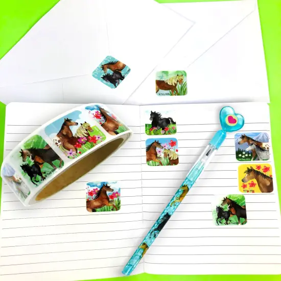 Horse Stickers 100 Stickers/Dispenser, Pack of 12 Dispensers for Horse Birthday Party {4}