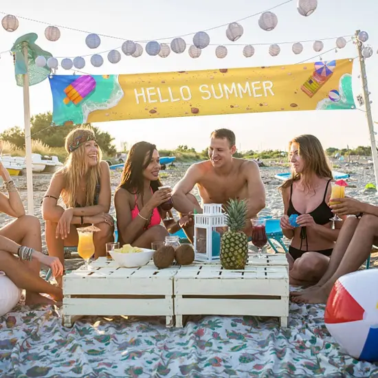 Summer Banner Decorations - 120"x 20" {2}