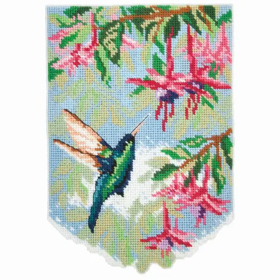 HerrschnersSummer Birds Wall Hanging Plastic Canvas Kit Multi {1}