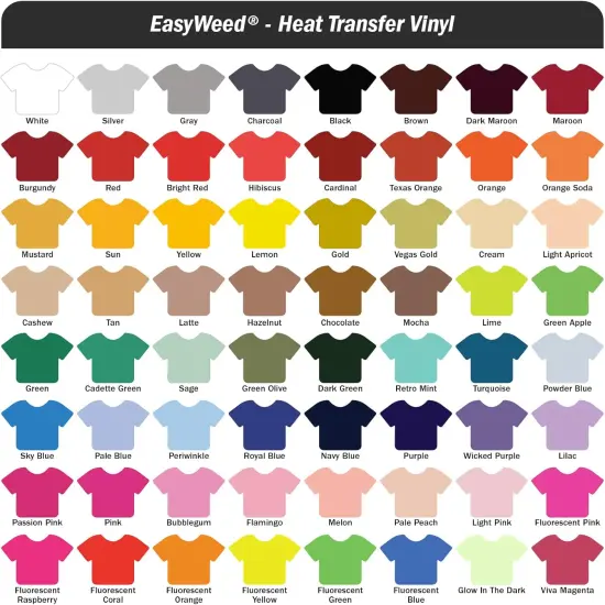 EasyWeed Heat Transfer Vinyl 11.8" x 15ft Roll (White) {5}