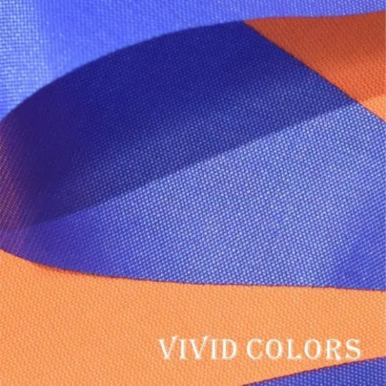 Orange and Blue Pennant Banner Flags {2}